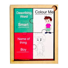 Load image into Gallery viewer, Describing words and Name of things colouring puzzle - EKW0142

