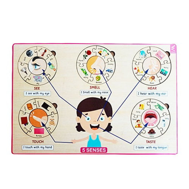 Five Senses Learning Puzzle - 12*18 inch - EKW0172