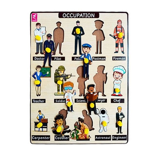 Occupation Learning Peg board Puzzle - EKW0173