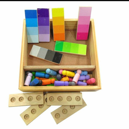 Wooden Cognitive Color Sorting Kit - EKW0180