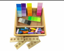Load image into Gallery viewer, Wooden Cognitive Color Sorting Kit - EKW0180
