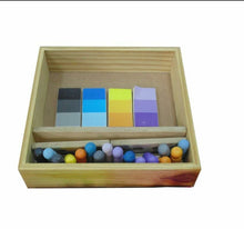 Load image into Gallery viewer, Wooden Cognitive Color Sorting Kit - EKW0180
