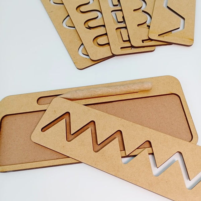 Wooden Cognitive Tracing Board Pattern 1 - EKW0181