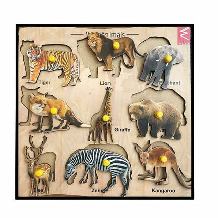 Extrokids Wild animals learning puzzle board