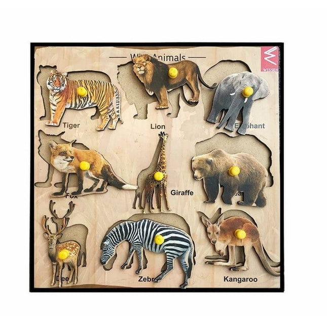 Extrokids Wild animals learning puzzle board