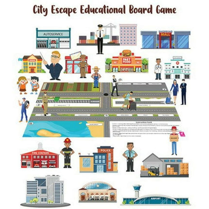 Extrokids city escape activity board game