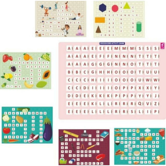 Extrokids cross word activity game - puzzle