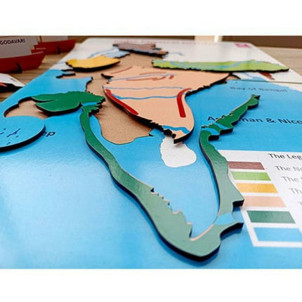 Extrokids physical divisions of india board game
