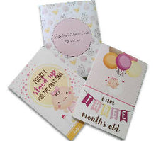 Load image into Gallery viewer, Baby Girl milestone cards- Pack of 24
