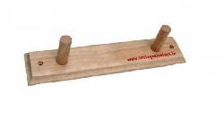 WOODEN HANGER-NATURAL FINISH (2 PEGS)