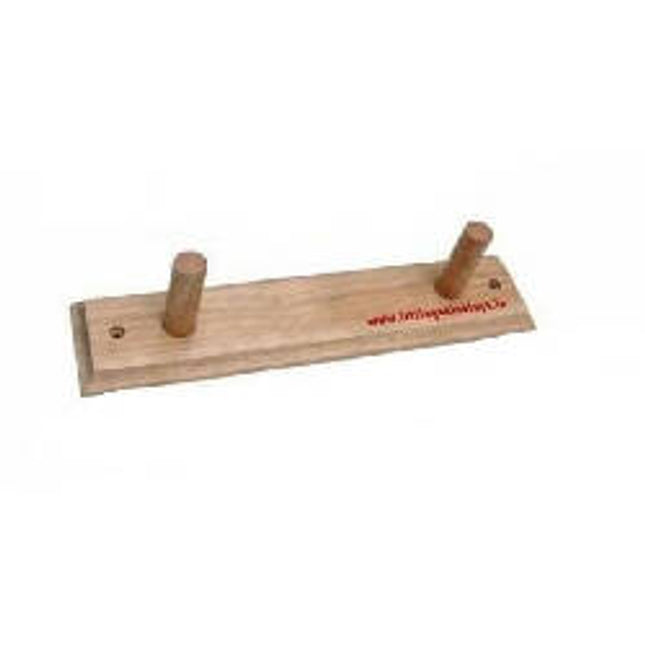WOODEN HANGER-NATURAL FINISH (2 PEGS)