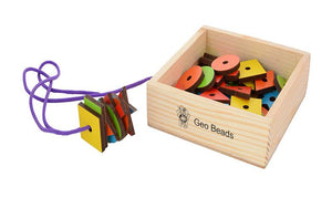 Geo Beads (Wooden) (50 beads) (In Wooden Box)