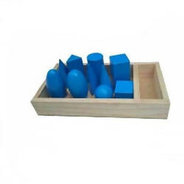 GEOMETRICAL SOLIDS-LARGE (SET OF 10 PCS.) BLUE COLOUR