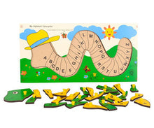 Load image into Gallery viewer, My Alphabet Caterpillar Lower and Capital Alphabets
