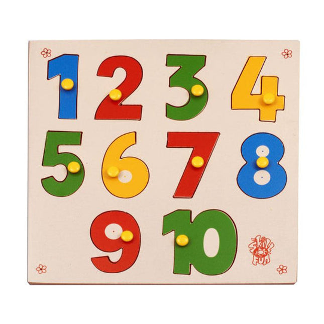 Numerical Shape Tray (1-10) (With Knobs)