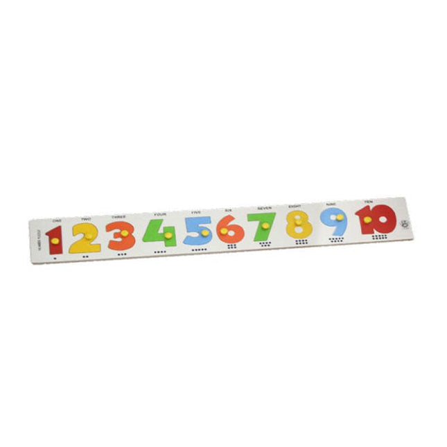 Number Strip Puzzle (1-10) (With Knobs)