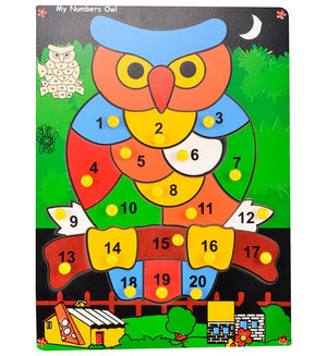 Number Owl (With Knobs)