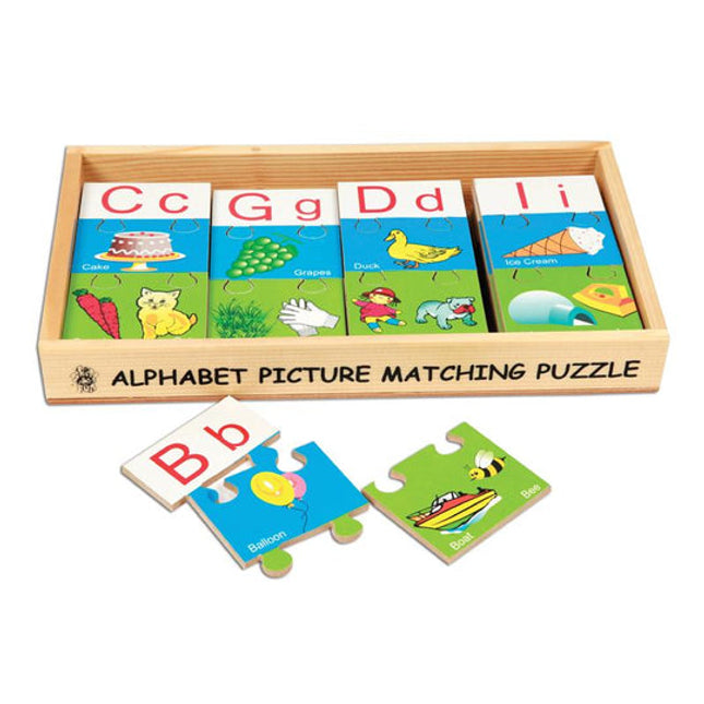 Alphabet Picture Matching Puzzle Strips
