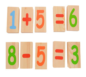 Number Building Blocks (0-9, 2 Each, & Math Signs)