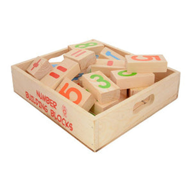 Number Building Blocks (0-9, 2 Each, & Math Signs)