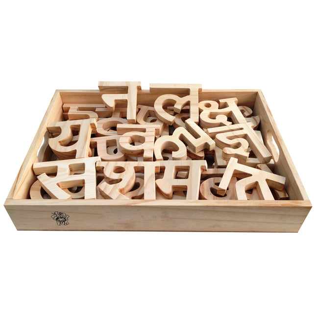 Hindi Alphabet Cutout Block Ka, Kha, Ga (36 Letters)