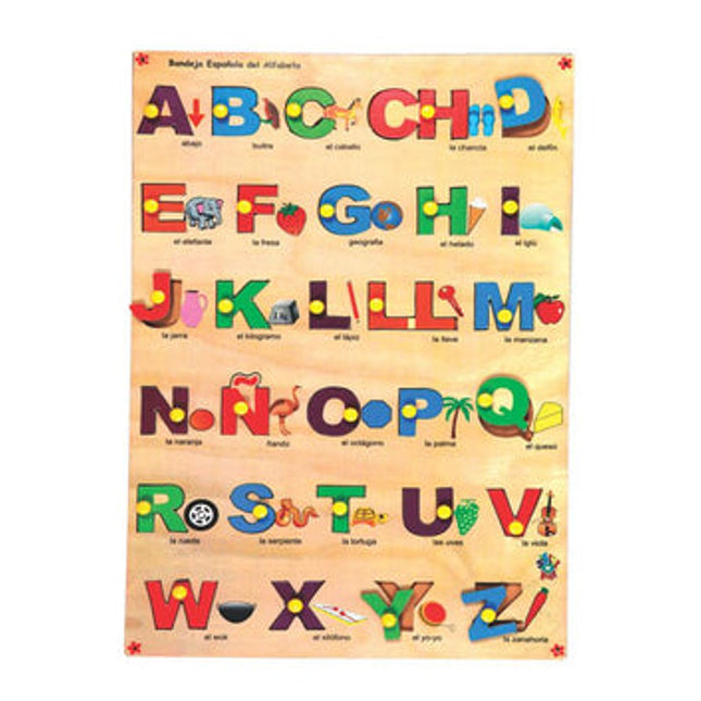 Spanish Alphabet with Picture Tray
