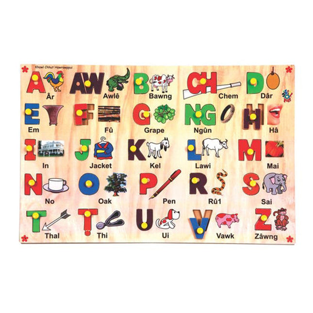 Mizo Capital Alphabet with Picture Tray