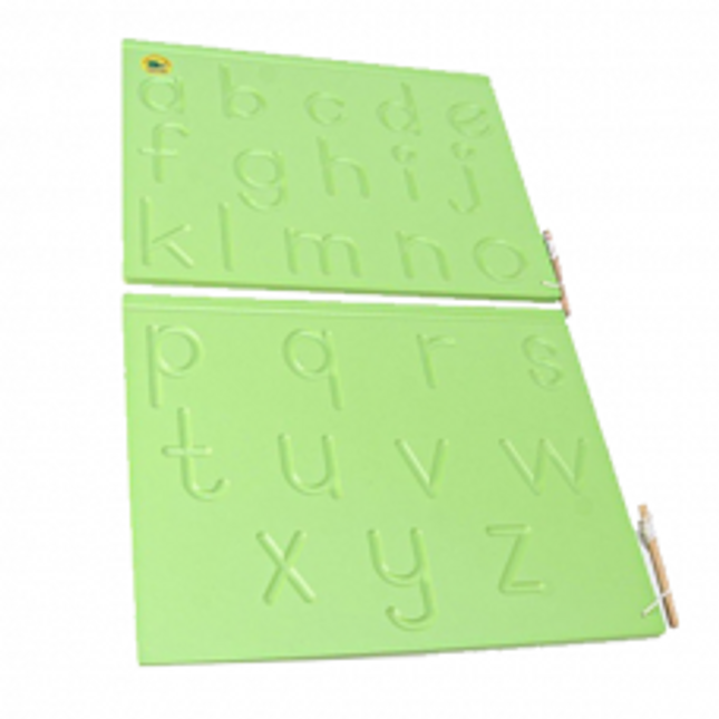 FINGER CARVING ALPHABET BOARD LOWERCASE (SET OF 2 TRAY)