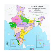 Load image into Gallery viewer, Map of India Puzzle Tray
