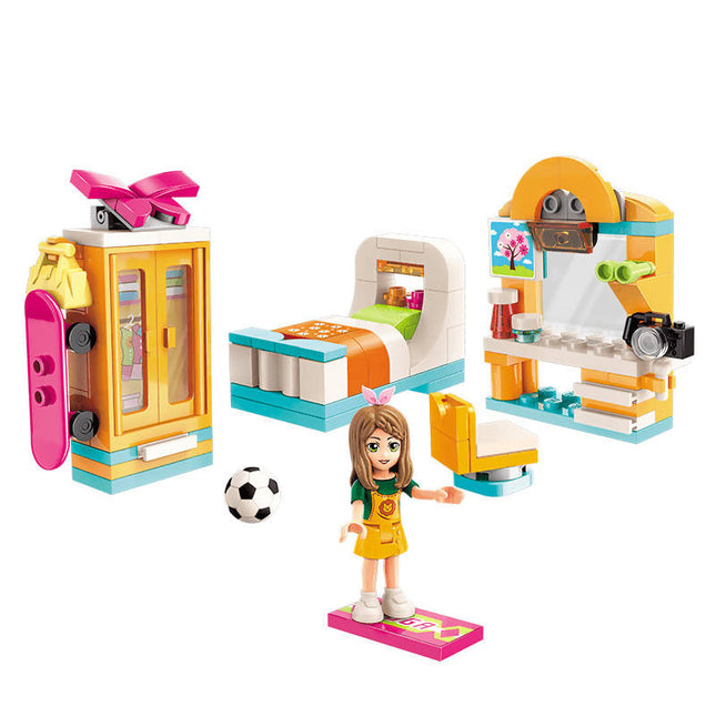 Emily’s Bedroom Building Set Toys for Girls 6+ (123 Pieces) (Multicolor)