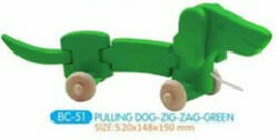 PULLING DOG-ZIG-ZAG-GREEN