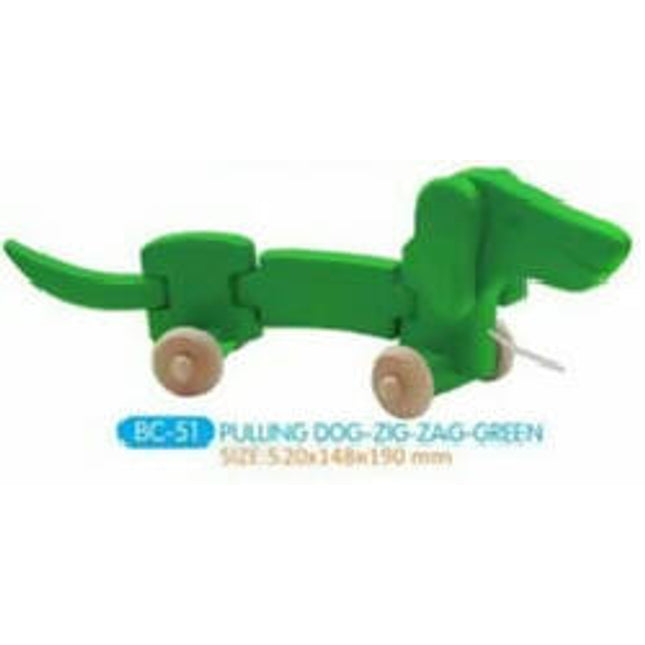 PULLING DOG-ZIG-ZAG-GREEN