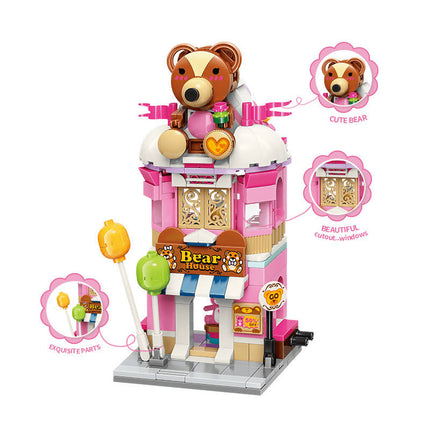 Teddy Theme Store Bricks Toy for Girls 6-12 and Up (281 Pieces)