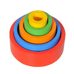 Thasvi Wooden Nesting and Stacking Bowls