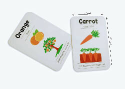 Fruits and Vegetables Flashcards- Pack of 24