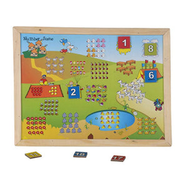 Magnetic Twin Play Tray Number Scene (120)