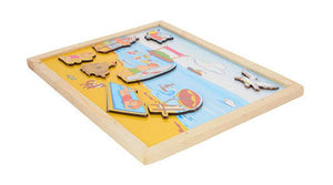 Magnetic Twin Play Tray The Beach
