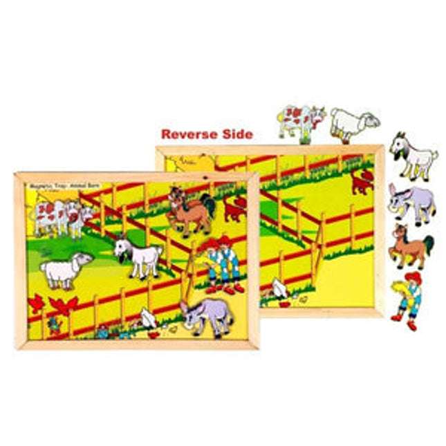 Magnetic Twin Play Tray Animal Barn