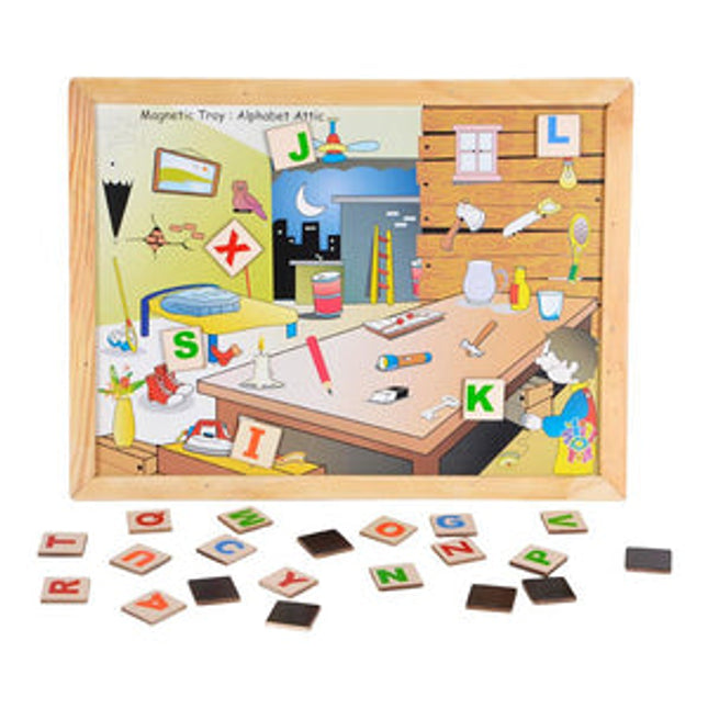 Magnetic Twin Play Tray Alphabet Attic