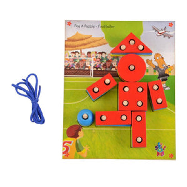 Peg A Puzzle Footballer
