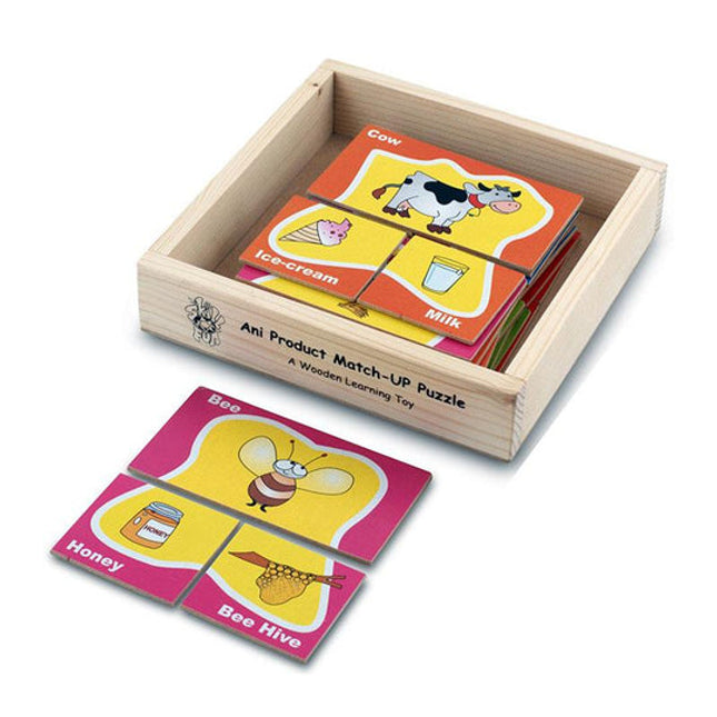 Ani Product Matchup Puzzle (Animal & Their Products)