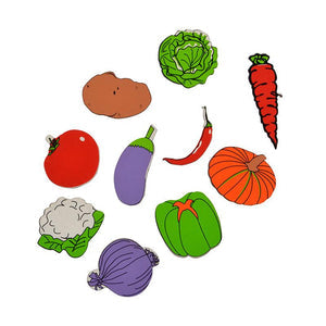 Magnetic Cutouts Vegetables (Set of 10)