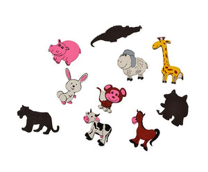 Magnetic Cutouts Animals (Set of 10)
