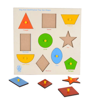 King Size Identification Tray Geo Shapes