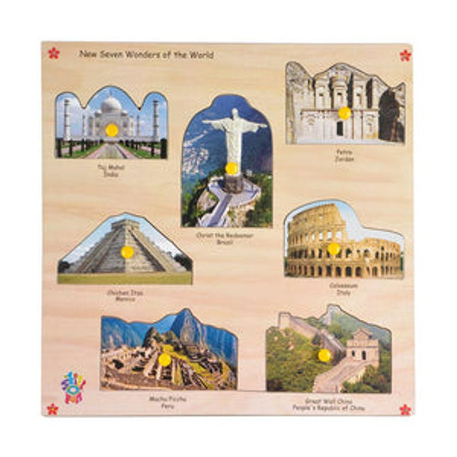 King Size Identification Tray New Seven Wonders of The World