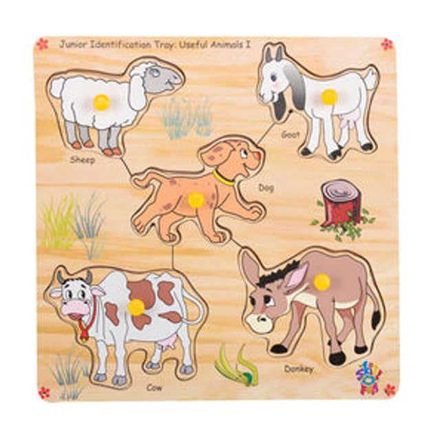Junior Identification Tray Useful Animals I