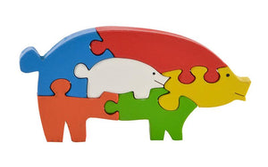 Take Apart Puzzle Pig