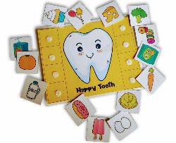 Happy tooth Sad tooth sorting activity