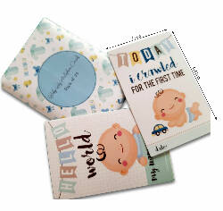 Baby boy milestone cards- Pack of 24