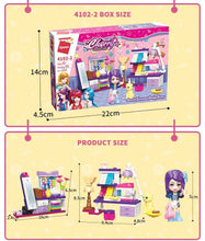 Load image into Gallery viewer, Doris’s Costume Design Room Building Set Toys for Girls 6+ (122 Pieces) (Multicolor)
